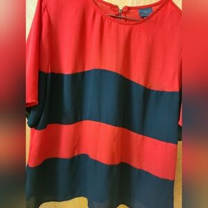 Worthington Red and Black Women's Top